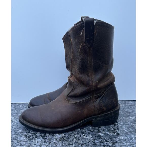 Vintage DOUBLE H Aero Glide 7 Pull On Western Boots Men's Sz. 10 EE